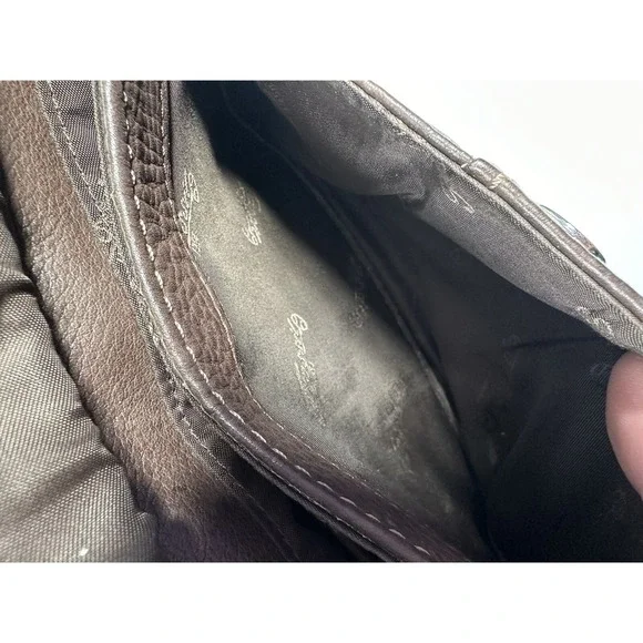 Vintage Fossil 1954 Crossbody Genuine Leather Bag Organizer Dark Brown 75082 - Picture 12 of 16